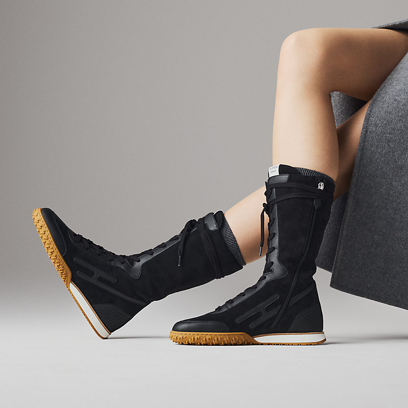 美品　HERMES バレーシューズ　37.5 ブラック HERMES エルメス ファーストシューズ レディース37ハーフ